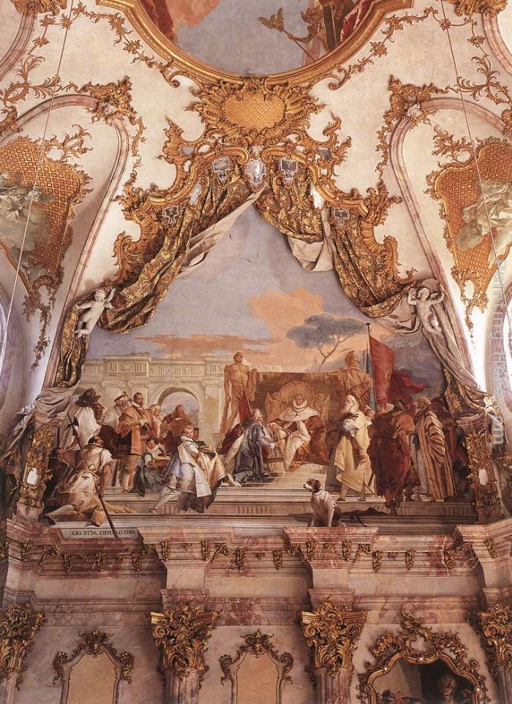 The Investiture of Herold as Duke of Franconia painting - Giovanni Battista Tiepolo The Investiture of Herold as Duke of Franconia art painting